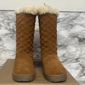 Style & Co. Quilted Brown Winter Boots